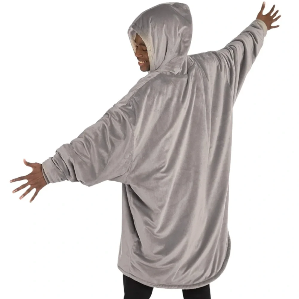 COMFY Original Oversized Microfiber & Sherpa Wearable Blanket EUC